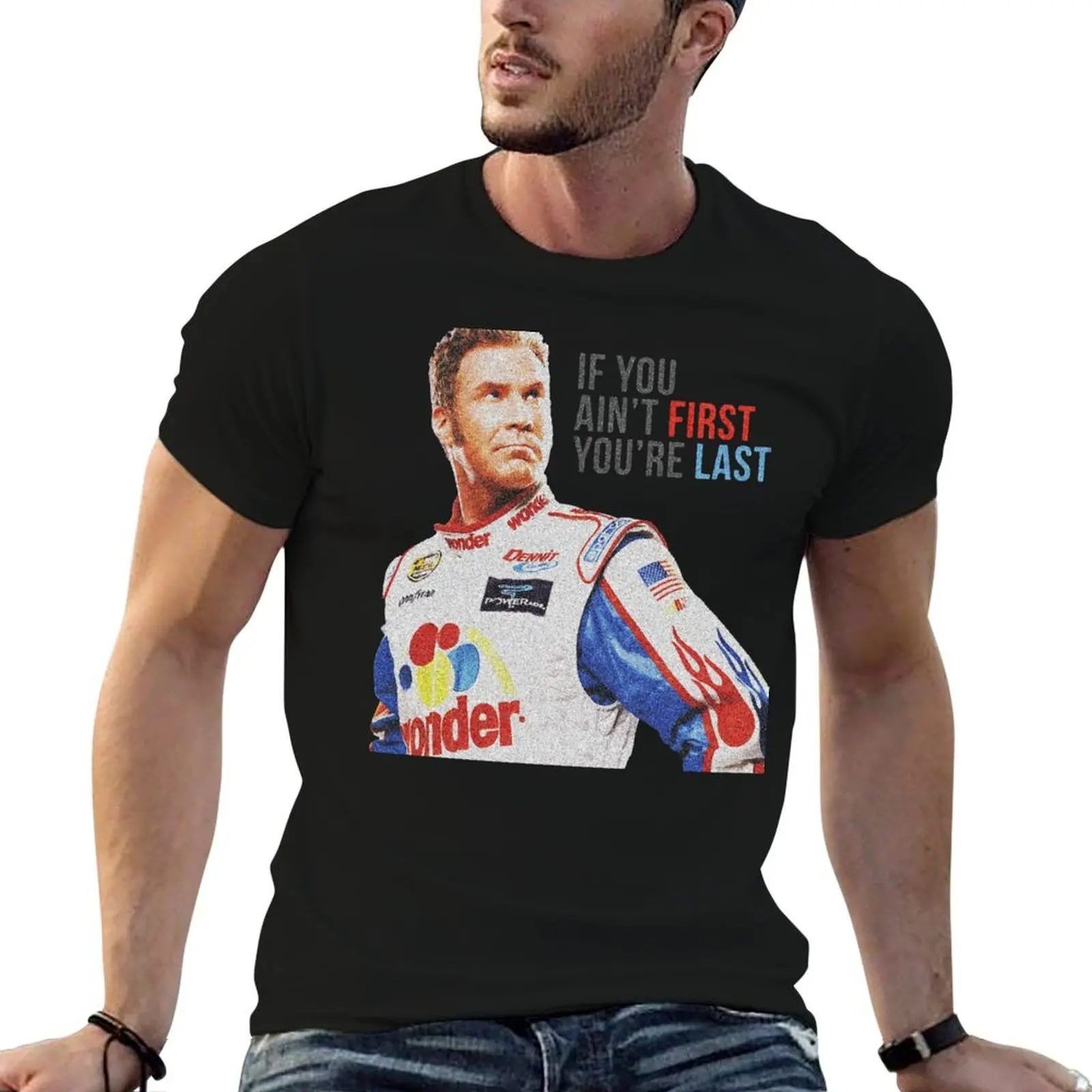 RICKY BOBBY FIRST T-Shirt for a boy cute tops heavyweight t shirts for men
