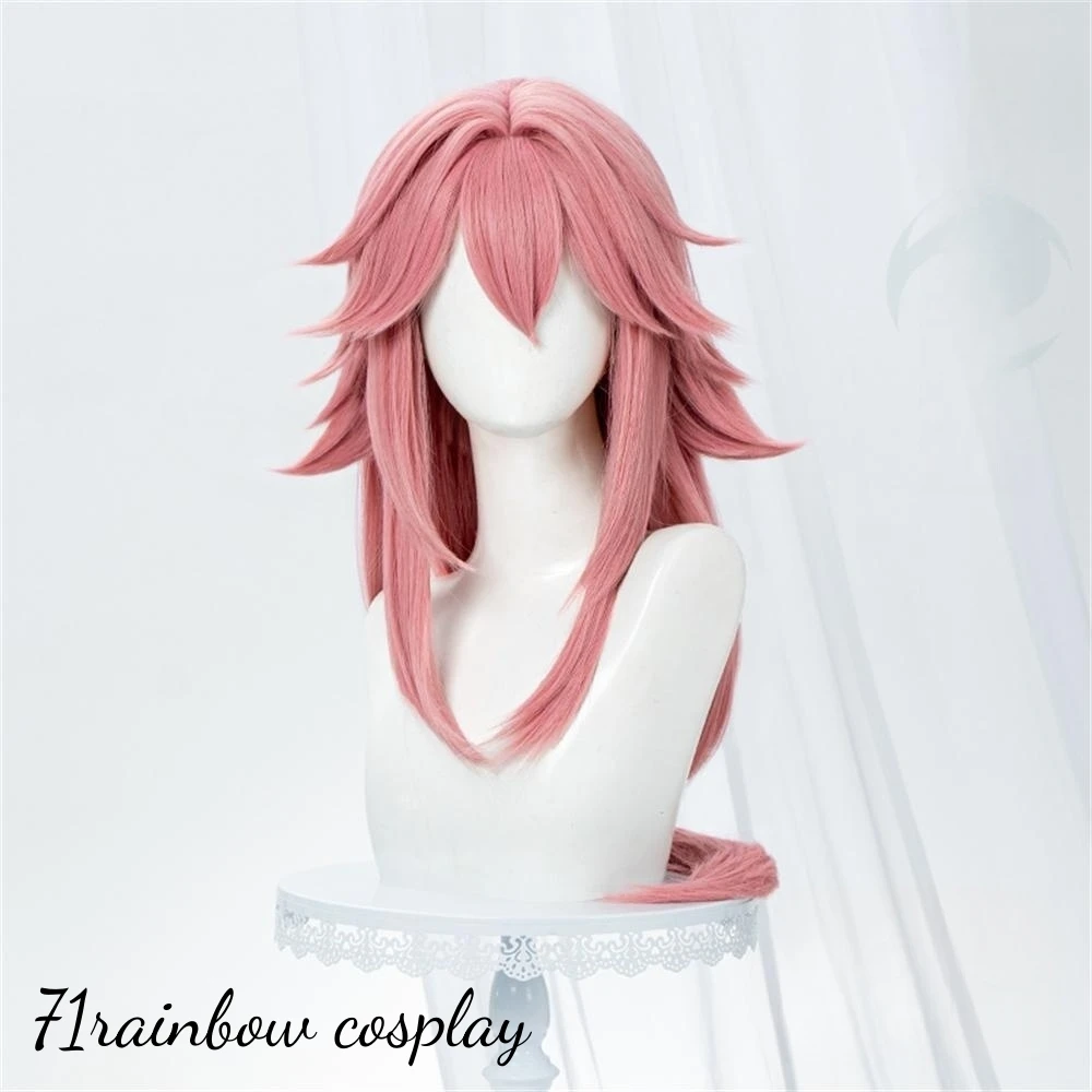 

Yae Miko Cosplay Wig Genshin Impact Miss Fox Yae Miko Cosplay Hair Woman Christmas Cos Wigs