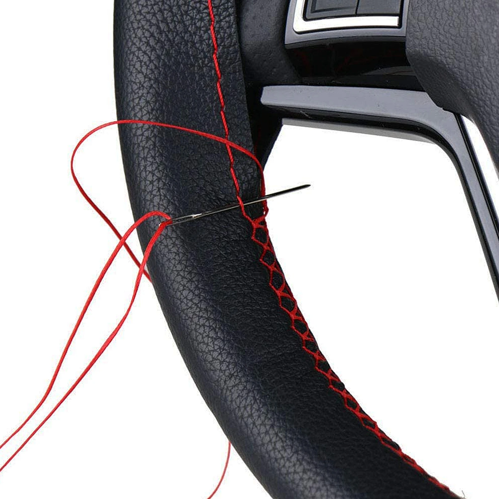 

Steering Wheel Cover 38cm Black Car Wheel Sleeve Protector Vibration Buffer Eco Friendly Automotive Interior
