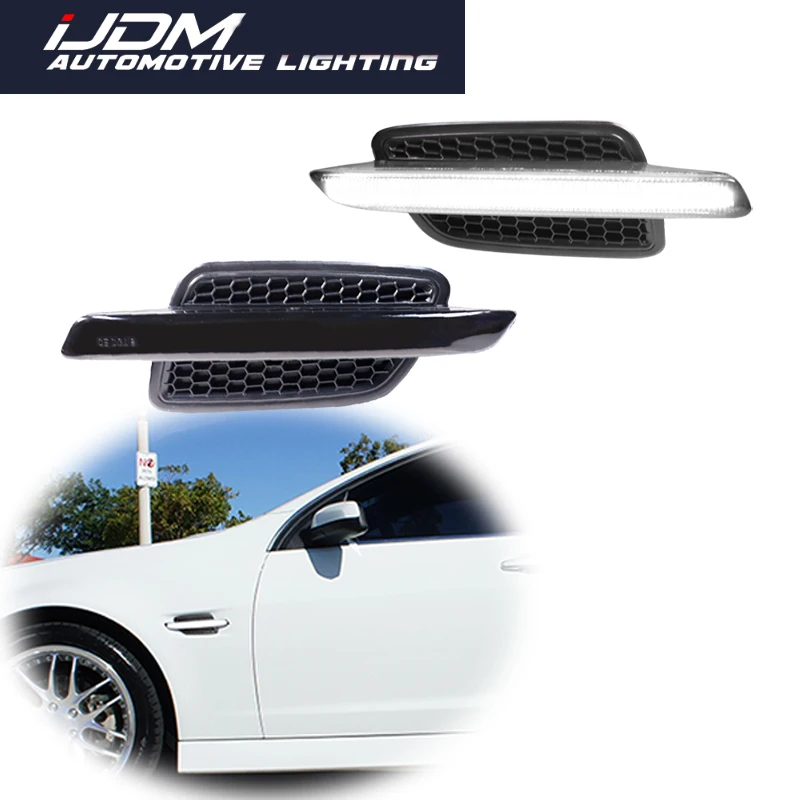 

Для Pontiac G8 2008 2009, автомобильный светодиодный передний бампер, боковые габаритные огни, указатели поворота, парковочные фонари, расклешенные фонари на крыле