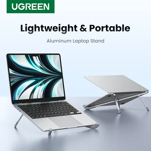 UGREEN-soporte Vertical de aluminio para portátil, soporte plegable para Macbook Pro, tableta y teléfono