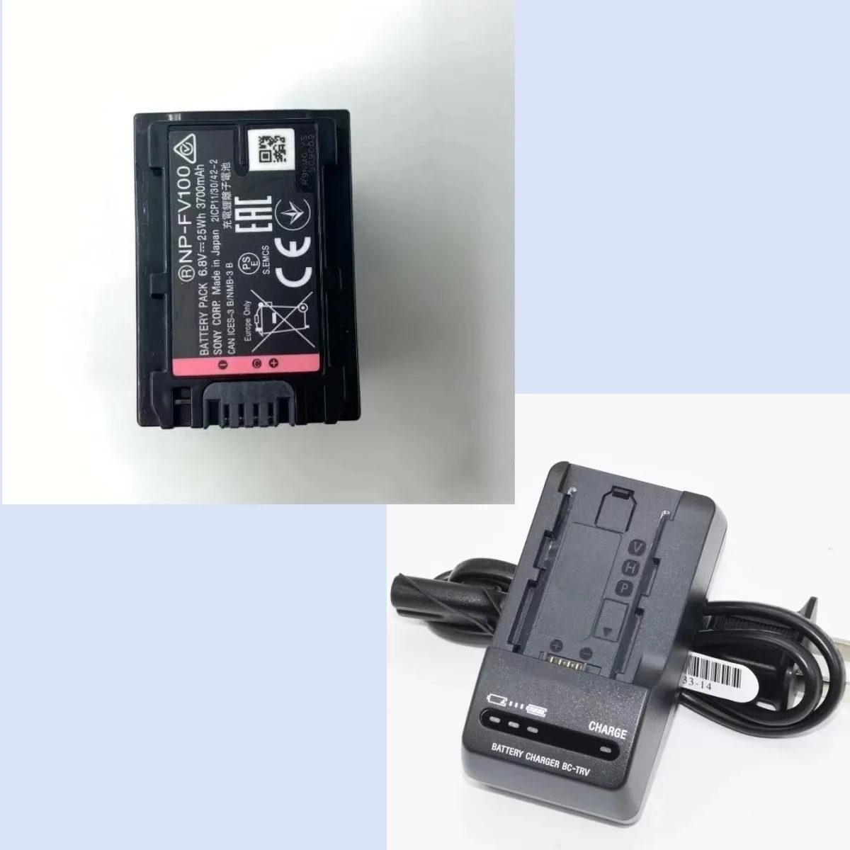 Original NP-FV100 FV100 Camera Battery For Sony NP-FH30 NP-FH40 NP-FH50 NP-FH70 NP-FH100 DSC-HX1 HX100V HX200 HX200V  Charger