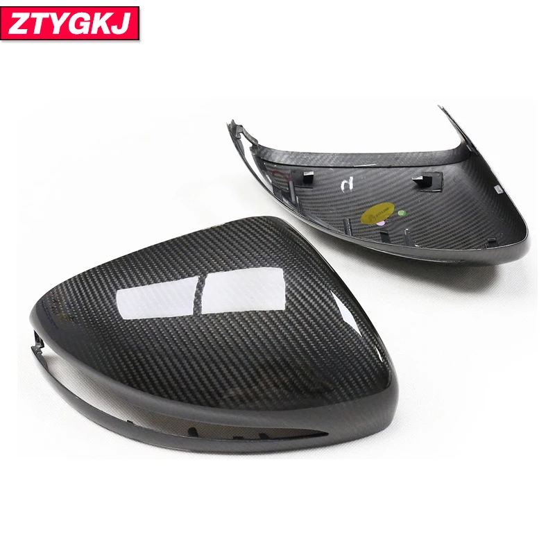 2 PCS Replacement Type Dry Carbon Fiber Material Rearview Mirror Covers For Mercedes Benz W464 W167 G55 G63 G350 GLE GLS
