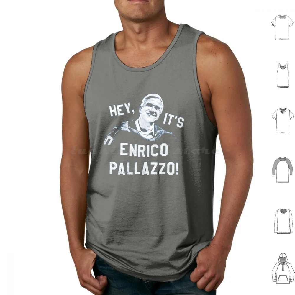 

Baseball Movie-Enrico Palazzo! Tank Tops Print Cotton Movie Sports Enrico Enrico Palazzo Gun Leslie Neilson Baseball