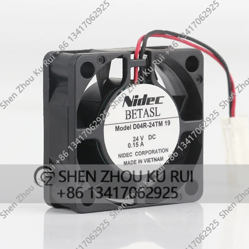 New Nidec 5V 12V 48V DC 24V 0.15A AC EC 4015 40X40X15MM 4CM D04R-24TM 19 printing copier machine Industrial computer Cooling fan