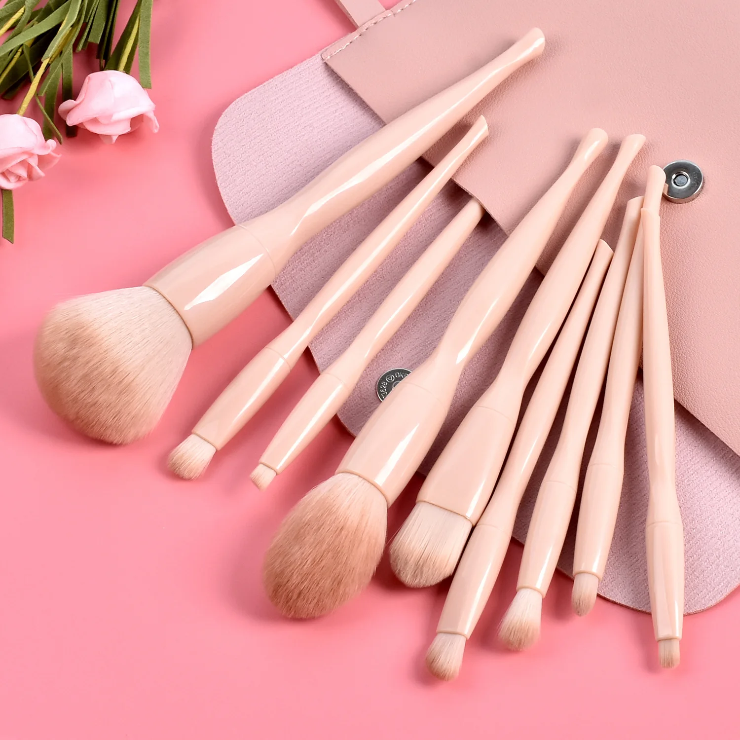 

9Pcs Makeup Brushes Private Label Makeup Tools Cosmetic Powder Eye Shadow Foundation Blending Beauty Make Up Brush Macron 10sets