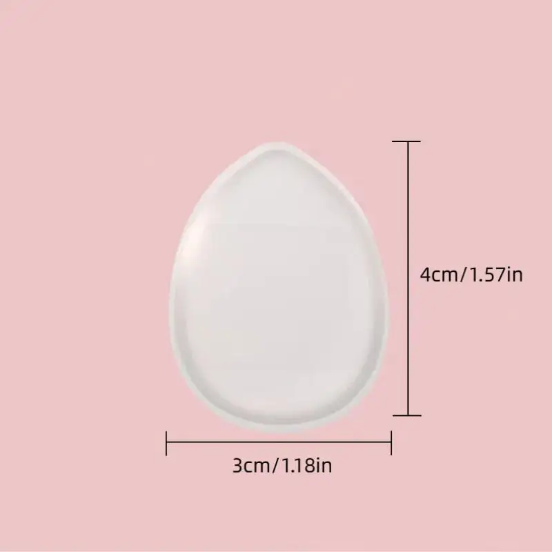 Esponja de maquiagem de silicone, 1 peça/6 peças, pó, corretivo facial, formato de gota de água, cosméticos, base de beleza, esponja de maquiagem