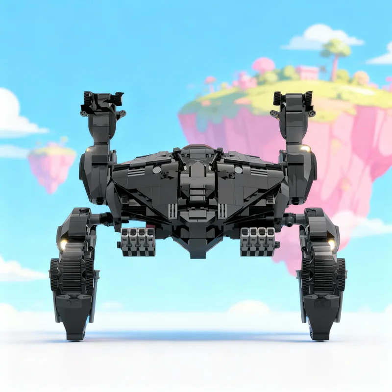 

772 детали MOC Knight Crawler Super Heroes DCD: Модель Бэтмена, конструктор, подарок, креативный коллекционный декор, премиум-класс