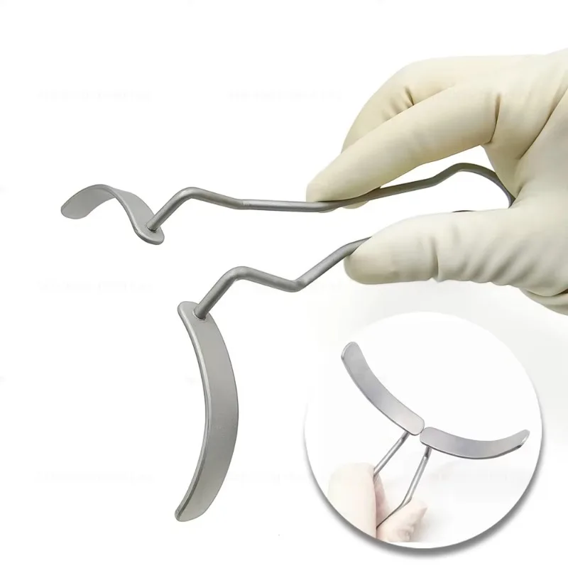 Lab Retractor Mouth Opener with Flaps Oral Stainless Steel Mouth Retractors. Lip and Cheek Hook Tool