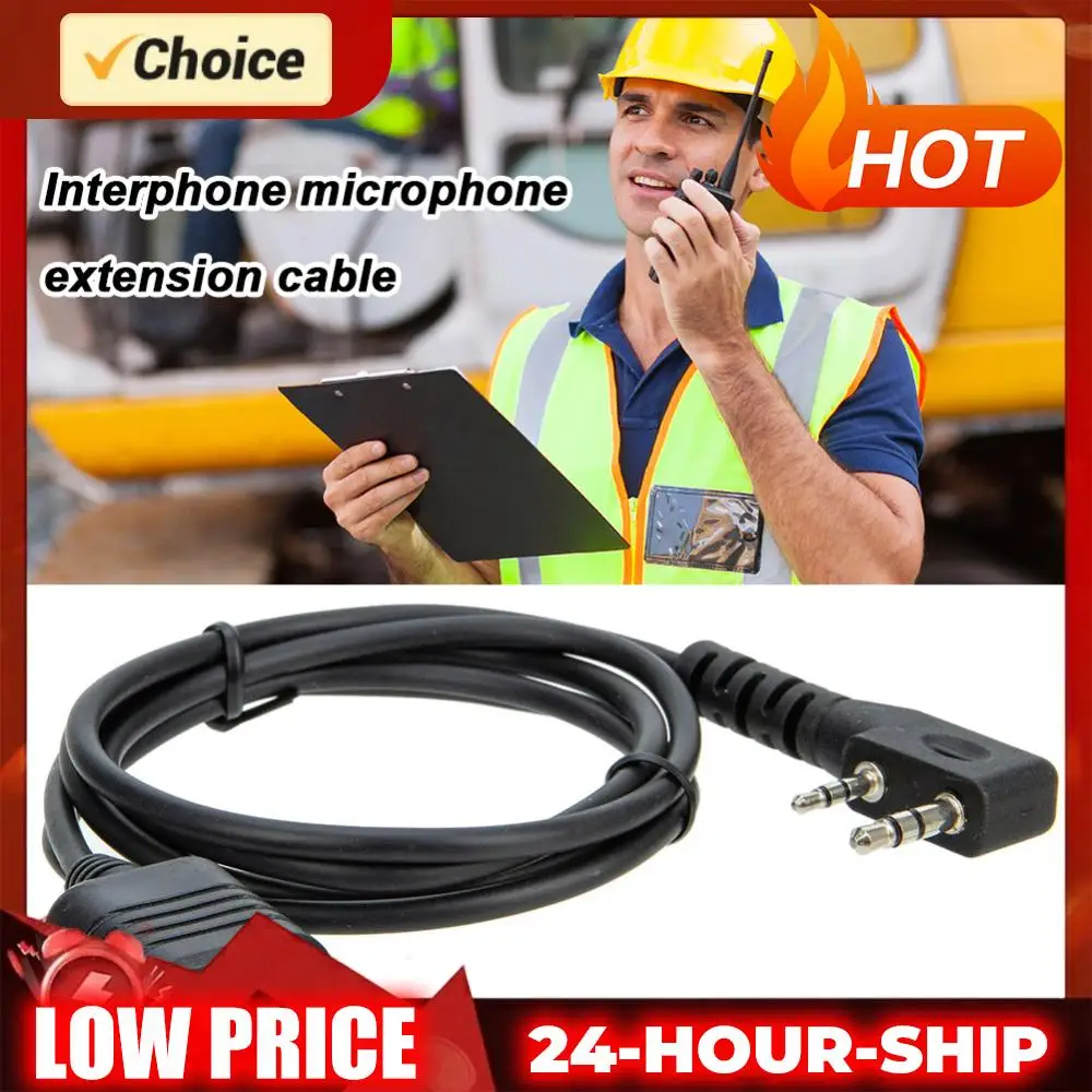 

Удлинительный кабель для микрофона длиной 1 м, 2-контактный, тип K, для радиостанций Kenwood и Baofeng UV-5R 888S