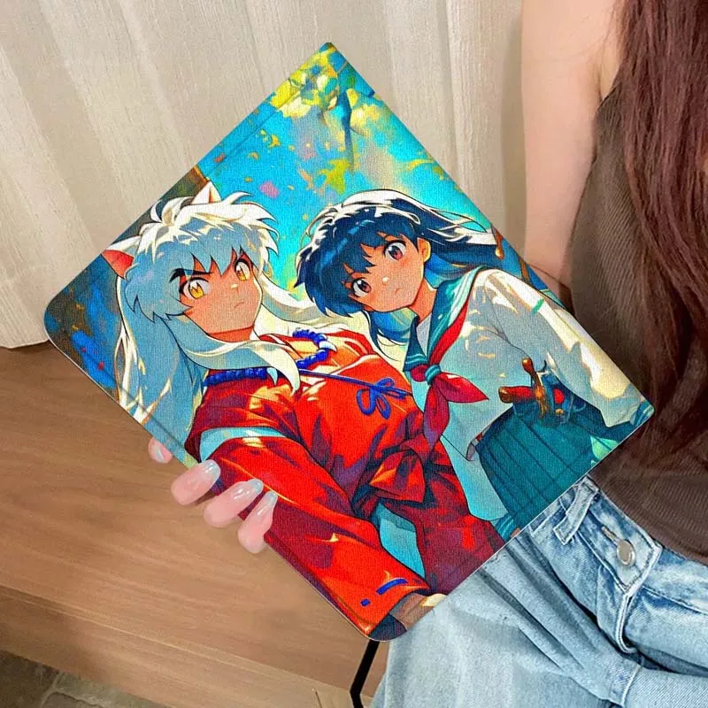 إينوياشا الفن الهزلي الشعبي لجهاز iPad Pro Air Mini 2 3 4 5 6 7 7th 8th 9th 10th 11th 10.2 9.7 10.5 10.9 11 12.9 13 حافظة كمبيوتر لوحي