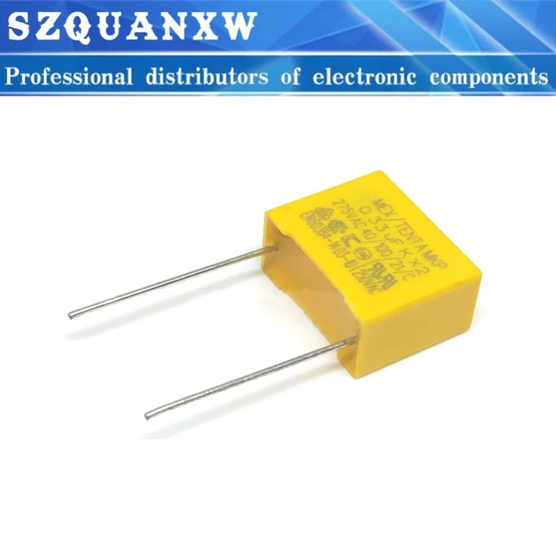 10PC X2 safety capacitor 275VAC 0.1uf 0.001uf 0.0022uf 0.0047uf 0.01uf 0.033uf 0.022uf 0.047uf 0.068uf 0.1uf 0.15uf 1uf 0.68UF