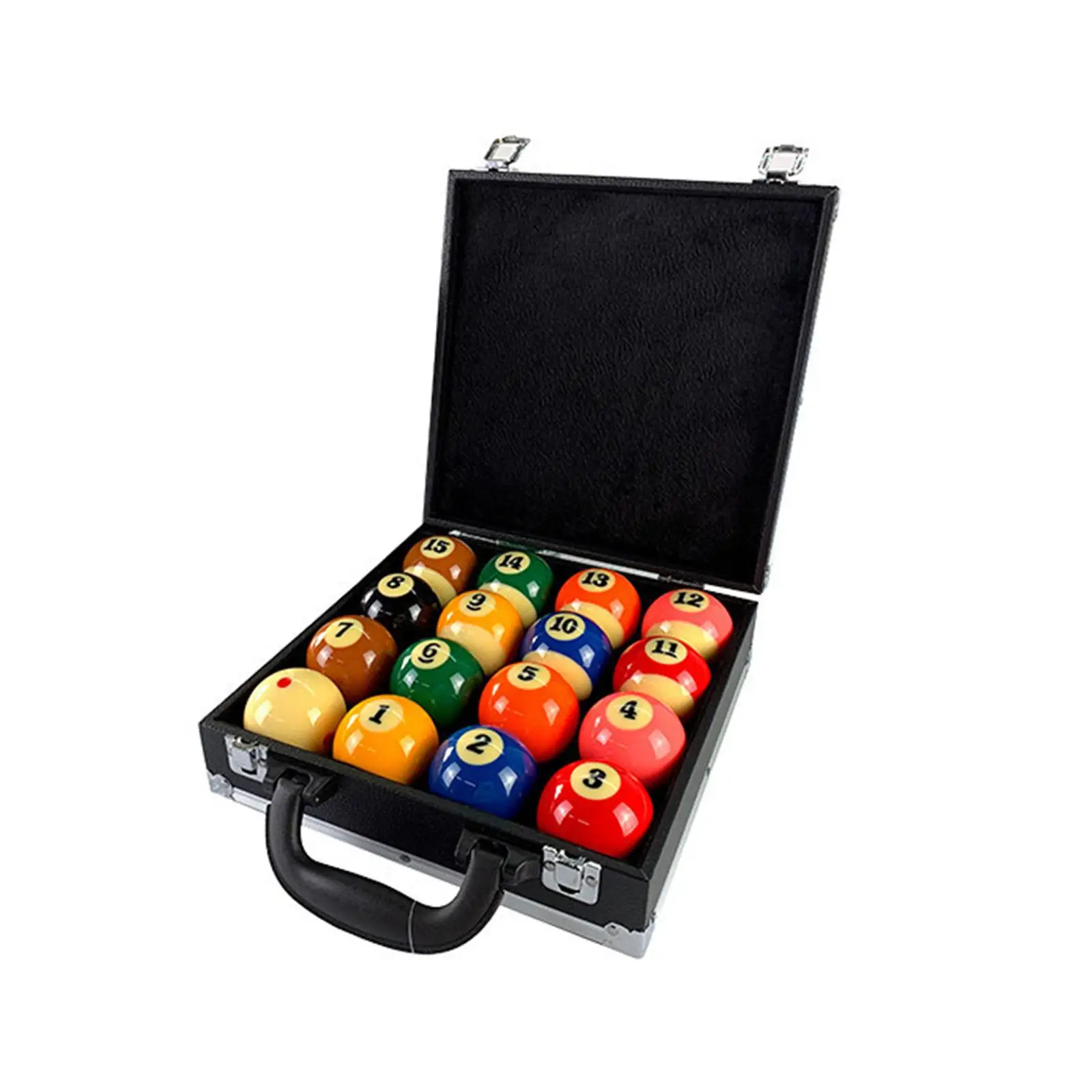 Billiard Balls Storage Box Lightweight for Professional Casual Player Billiards Equipment Padded Interior with Carrying Handle