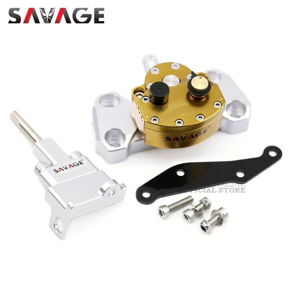 SAVAGE Steering Damper Stabilizer For YAMAHA MT-09 FZ-09 MT09 FZ09 2014-2020 Motorcycle Shock Absorber Kit Reverse Safety