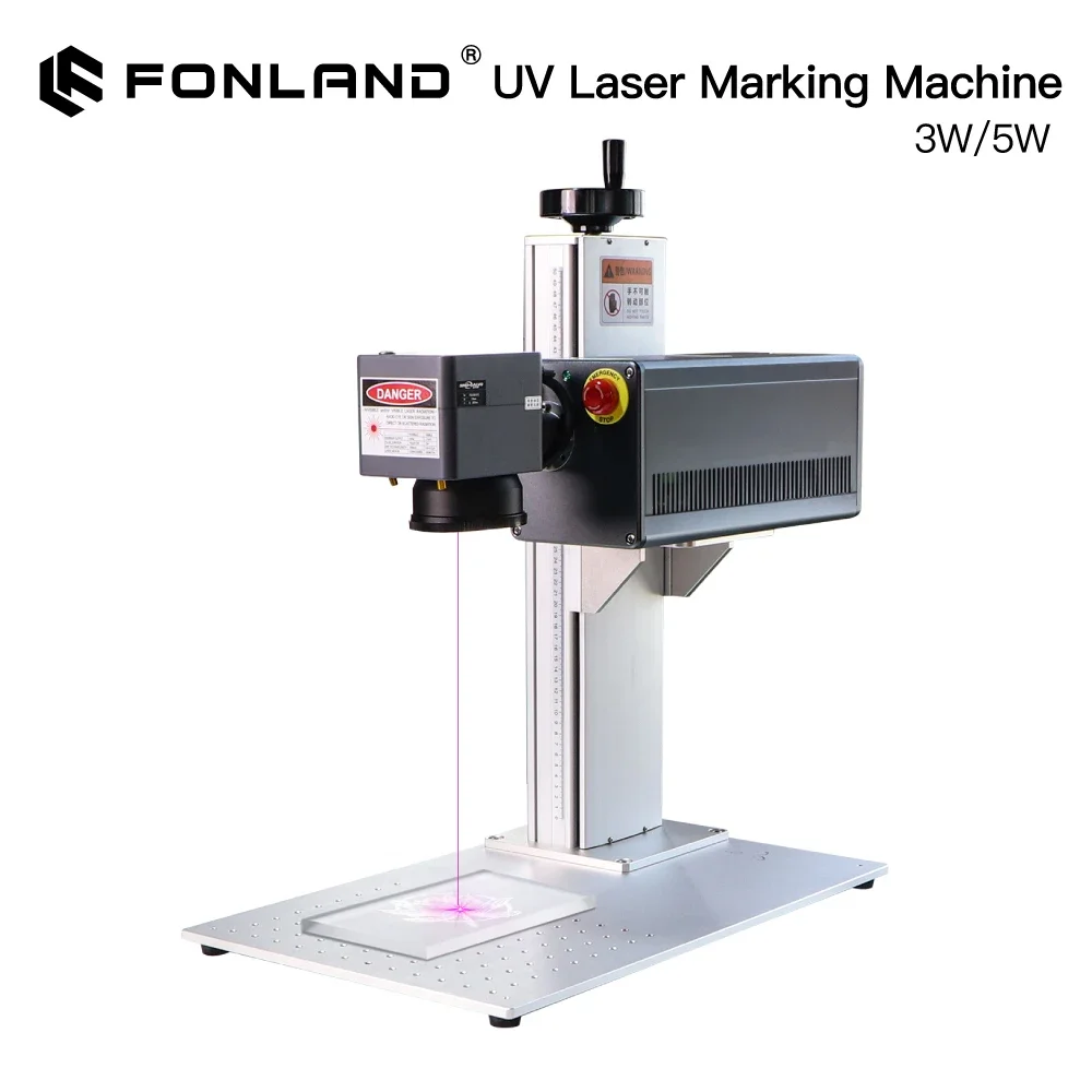 Fonland UV Laser Engraver Marking Machine 3W 5W 355nm Integrated Structure Body Design Marking Machine CNC Design Glass Metal