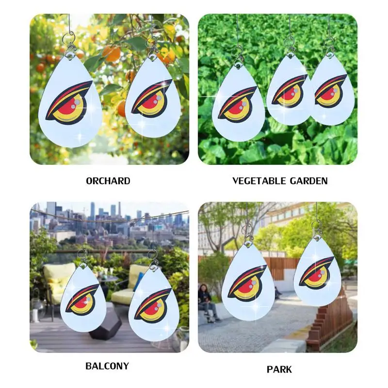 Reflective Bird Repelling Owl Eye Anti-Insect Reflective Bird Deterrents To Scare Birds From Long Distances Sparrows Birds