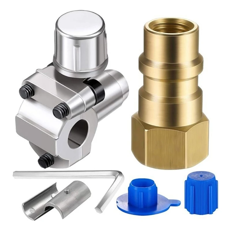 Service Valves Air Conditioning Maintenance Part Piercing Valves Set