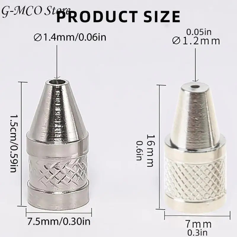 68ue 5pcs 1.6mm/1.2mm لحام لحام الحديد فوهة شفط للفراغ الكهربائي
