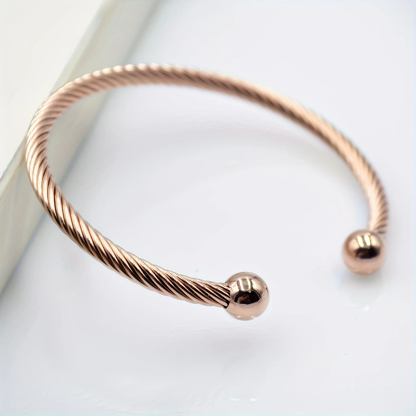 Fashion Simple Thread Pattern Bracelets For Women Men Trendy Multicolor Alloy Open Bangle Jewelry Girls Gifts Party Casual Decor