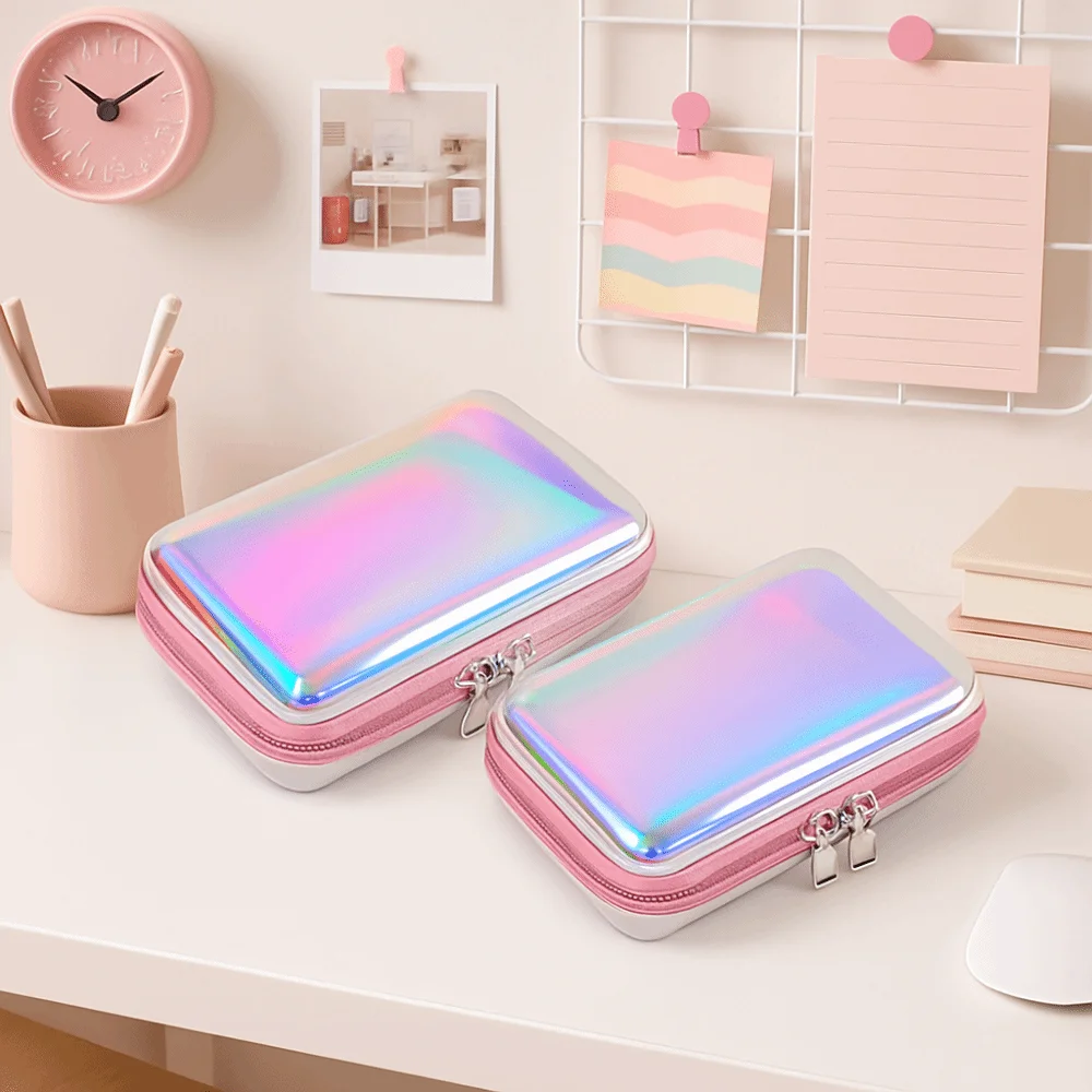 

Transparent Laser Storage Box Organizer Design Simple Transparent Storage Box High Quality School Office Desktop Organizer