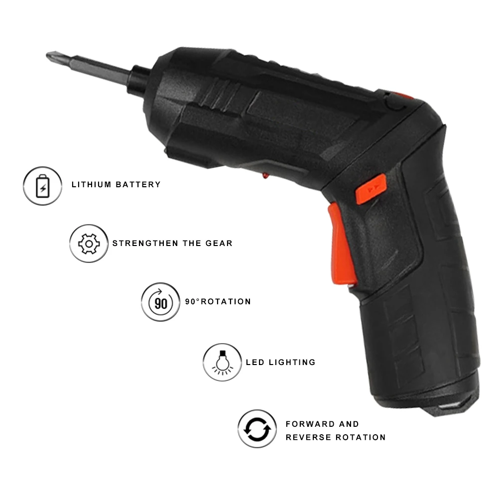 4.2V Electric Screwdriver Set Cordless Drill USB Rechargeable Battery Mini Wireless Power Driver Tools for Repair Assembly