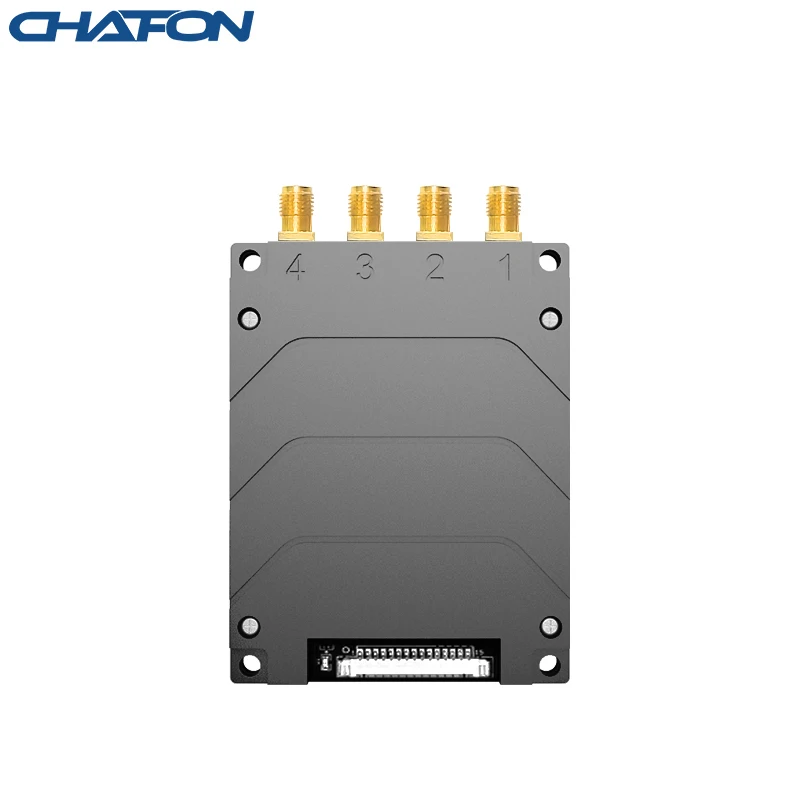 Chafon CF-E714 장거리 RFID 리더 모듈, 창고 및 타이밍 관리용 무료 SDK ISO18000-6C, 865-868MHz, 4 포트, 15m