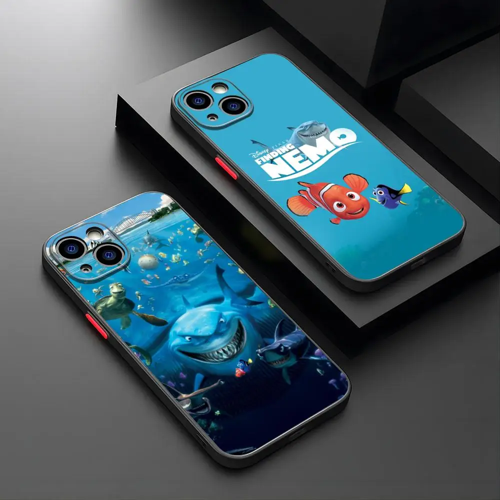 Disney Finding Nemo Phone Case Matte Translucent For IPhone 15 Pro 14 Pro Max 13 11 12 Mini Xs X Xr 7 8 Plus Se Back Cover