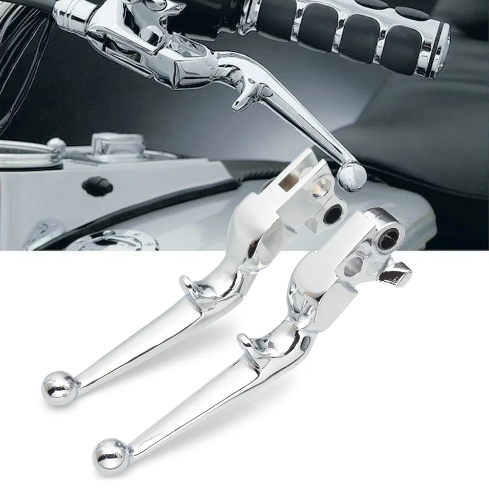 

Chrome Motorcycle Brake Clutch Levers Fit For Harley Softail Dyna Sportster 1200 883 Touring Electra Street Road Glide 1996-2017