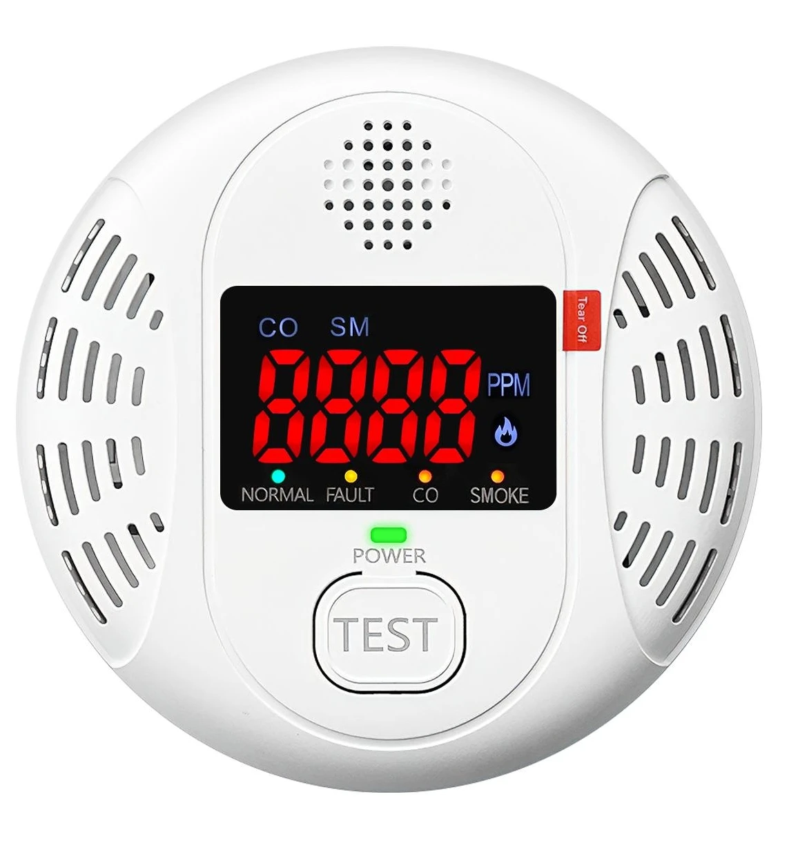 Yhcmeter Smoke Detector and Carbon Monoxide Detector Security Alarm ABS Material 85dB for Hotel OEM OBM