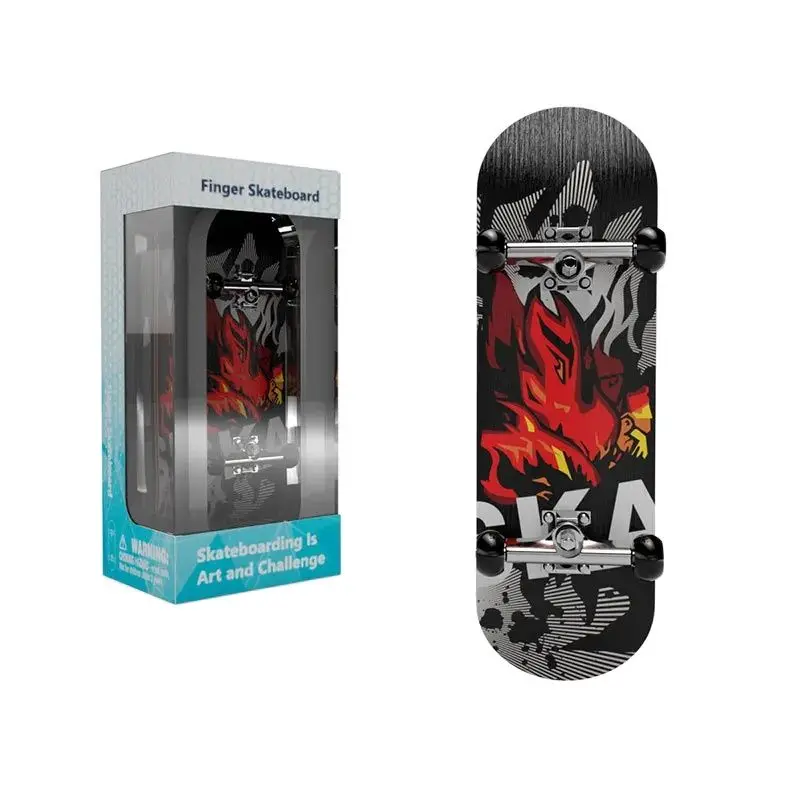 Mainan Puzzle Skateboard jari profesional, hobi papan jari Anti stres mainan sensorik untuk anak laki-laki Mini hadiah lucu untuk anak-anak