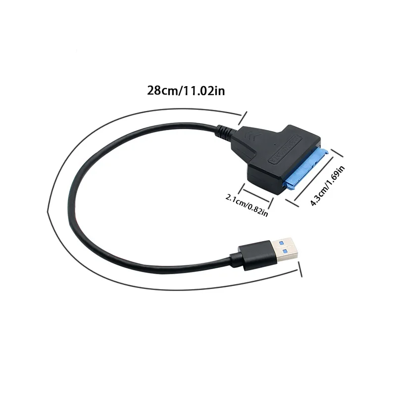 USB3.0 To SATA Hard Disk Converter With DC Power Supply Port 2.5/3.5 Inch SATA HDD SSD Data Transfer Adapter Cable