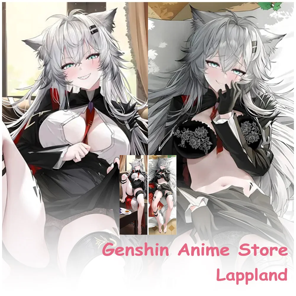 

Anime Lappland Fullbody Dakimakura Cover Cosplay Props Anime Double-Sided Printed Cartoon Peachskin Otaku Throw Pillow Cover