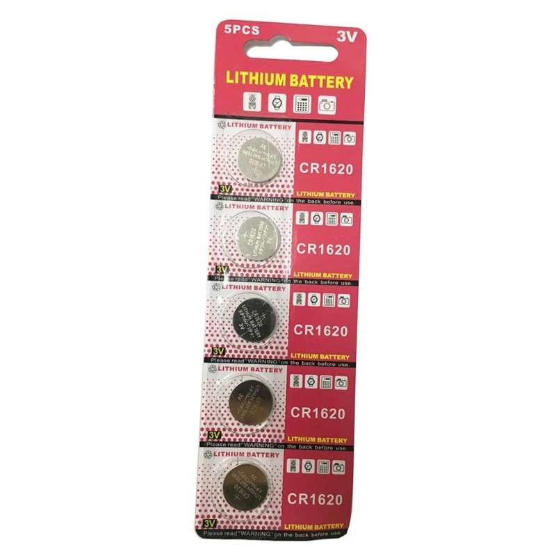 10PCS/LOT CR1620 1620 lithium Button cell battery 3V for vehicle key remote controller