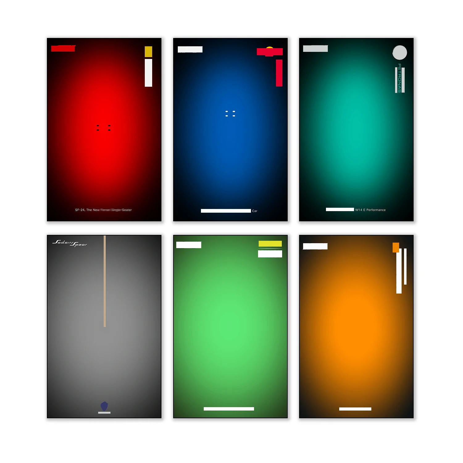 Pósteres de pared impresos en HD, adecuados para LEGO 42240 Aston Martin Aramco AMR25 F1 42228 McLaren MCL39, juguetes de modelos de coches
