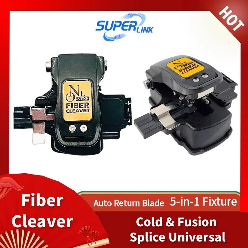 high-precision-one-step-fully-automatic-fiber-cleaver-5-in-1-fixture-tungsten-steel-blade-automatic-return，ftth