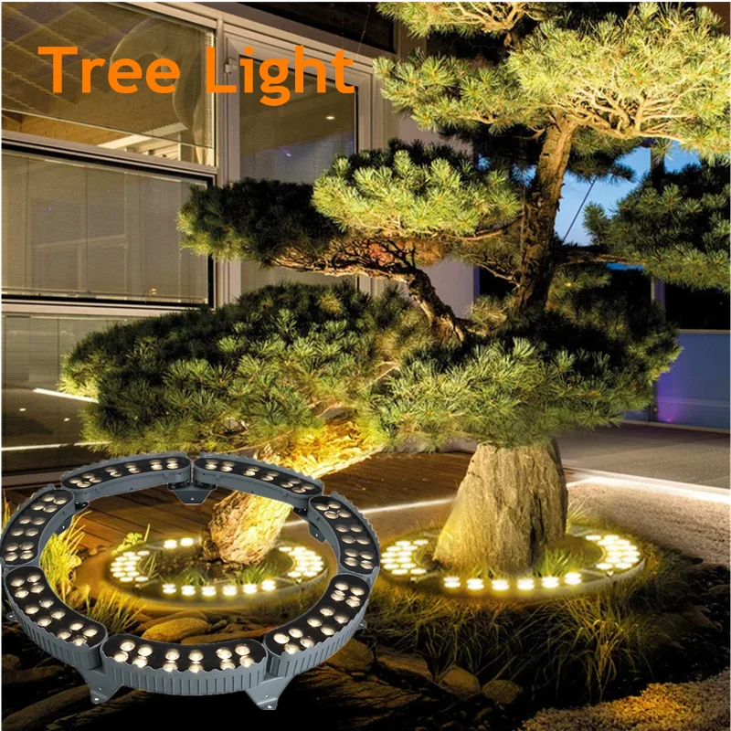 

Ring Splicing Tree Light Rgb Garden Decoration Outdoor Tree Lighting Waterproof Yard Gazebo Landscape Lighting 12w 12v 220v