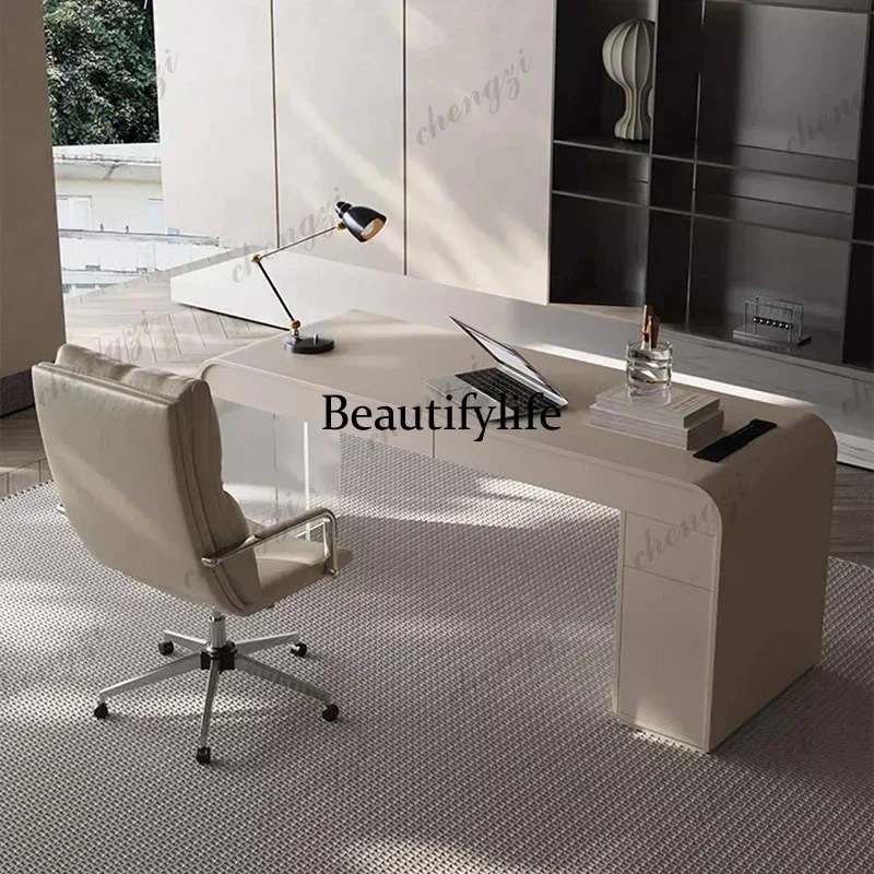 Minimalist Executive Office Desk Work Room Desks Offer Study Table Corner Setup Accessories Bedroom TavolinoTrendy Furniture