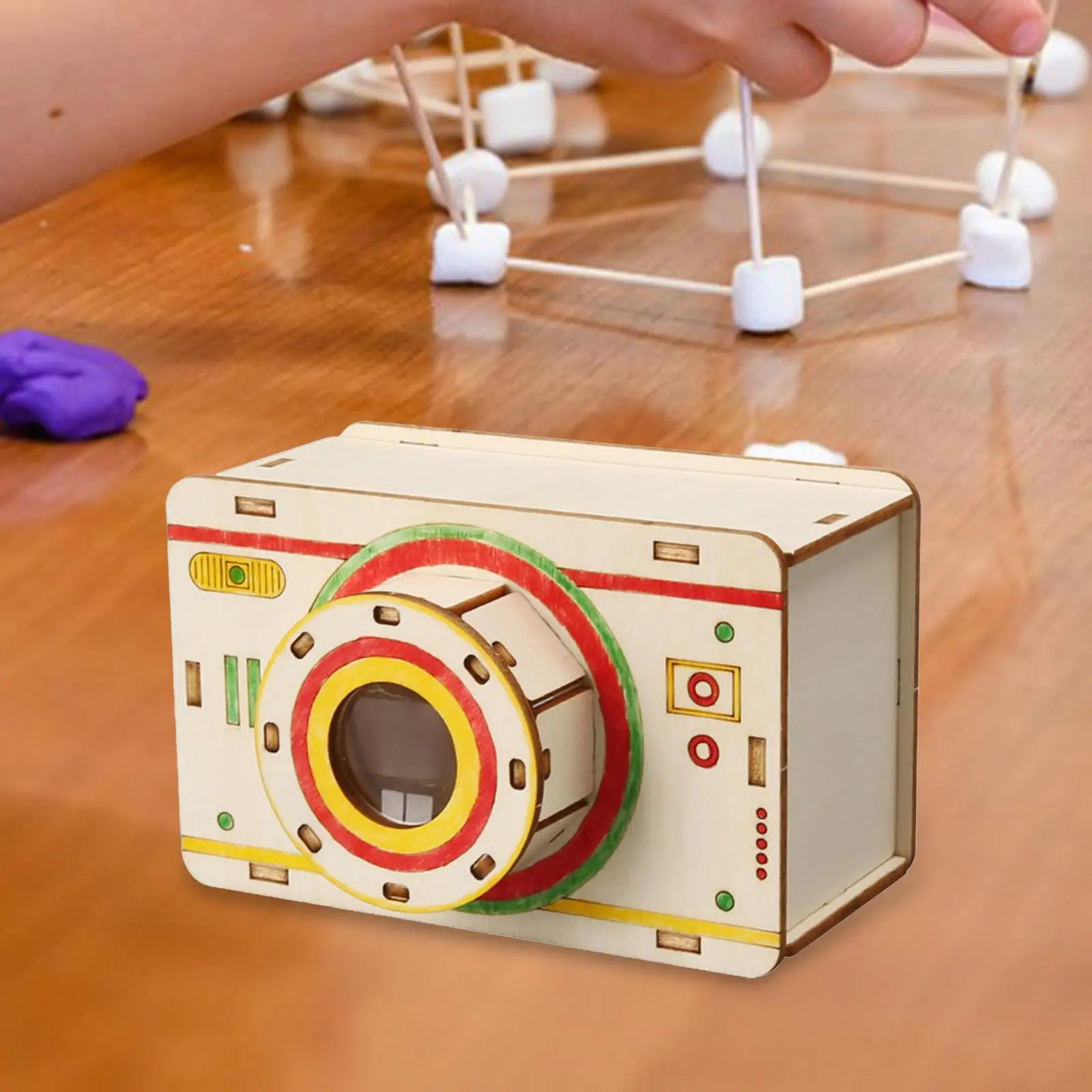 DIY カメラモデル 科学キット 子供用 軽量 12x8.3x7.6cm 物理モデル