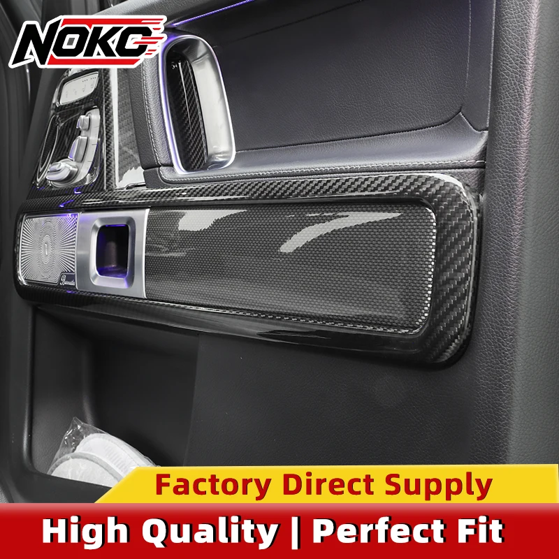 Dry Carbon Fiber Interior Trim for Mercedes G‑Class W464 W465 Door Frame & Door Handle Decorative Side Strips Stick‑On Carbon