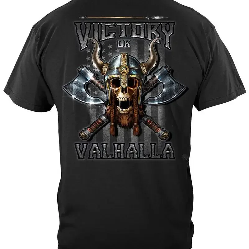 Victory Or Valhalla American's Flag Freedom Come And Take It Patriotic 100 T shirt