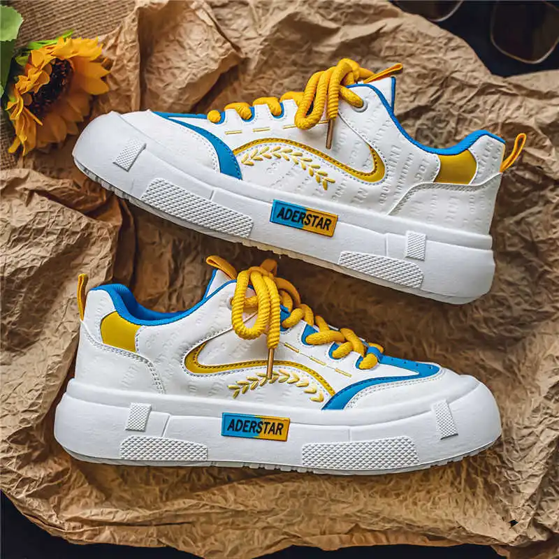 

Platform With Ties Shose Mens Genuine Tennis School Sneakers Funny Men's Shoes Sport Comfortable Krasovka Tenids Shouse