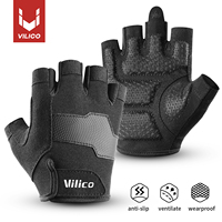 Half Finger Gloves Gym Fitness Anti-Slip Women Men Gel Pad Gloves Gym Cycling Fingerless Gloves Bicycle Accessories