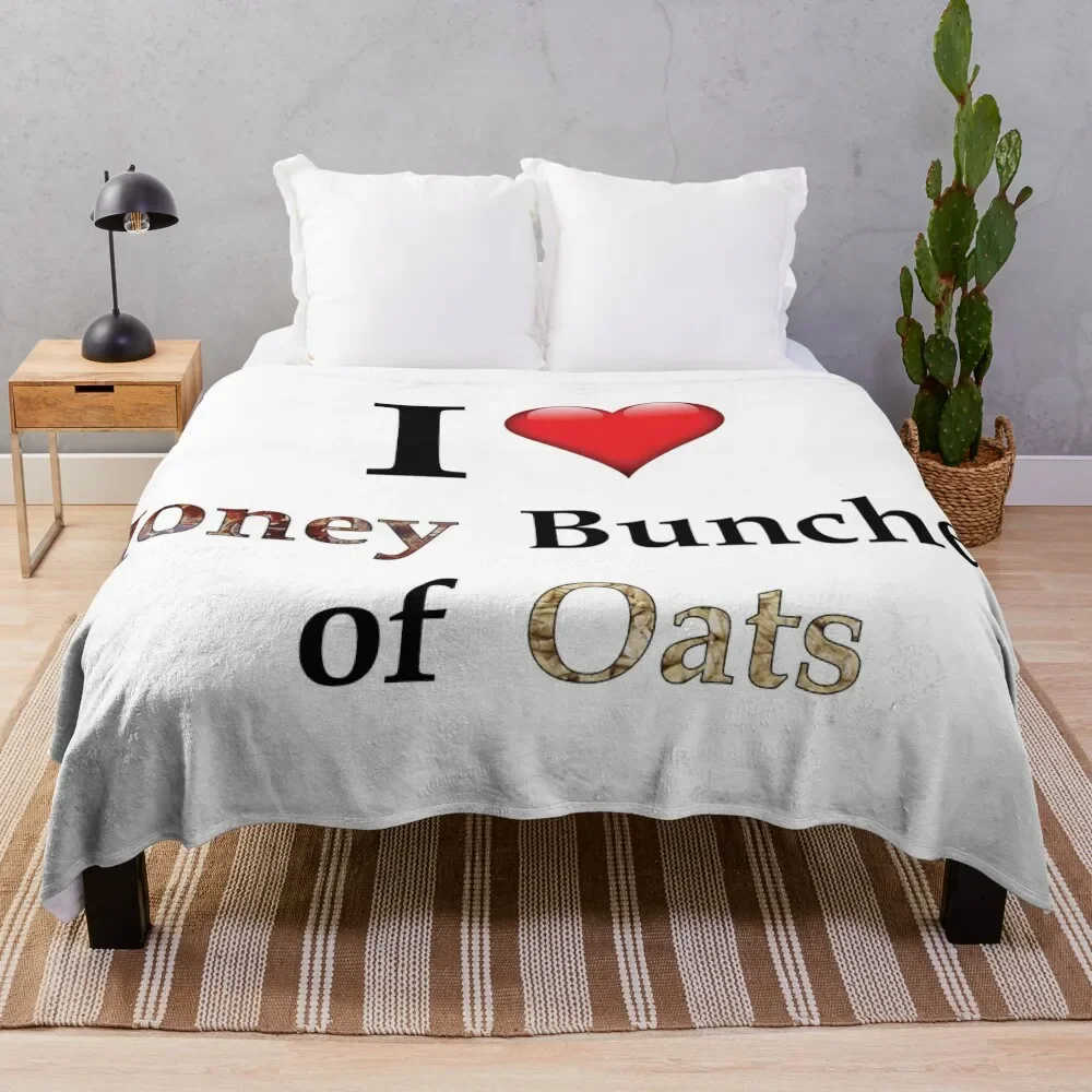 

I Love Honey Bunches of Oats Throw Blanket Modern Design Soft Blanket for Home Decor