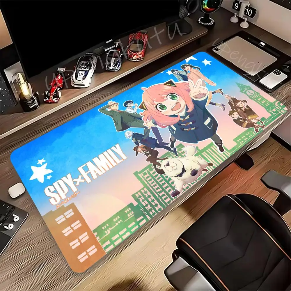 جاسوس X الأسرة ماوس الوسادة أنيمي ماوس الوسادة السجاد Kawaii مكتب الملحقات جهاز كمبيوتر شخصي لوحة المفاتيح Deskmat ماوس XXL Tapis De Souris