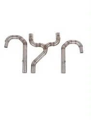 Cafe Racer Exhaust Header Motorcycle Muffler Pipe Collector Manifold For BMW R45 R65 R75 R80 R100