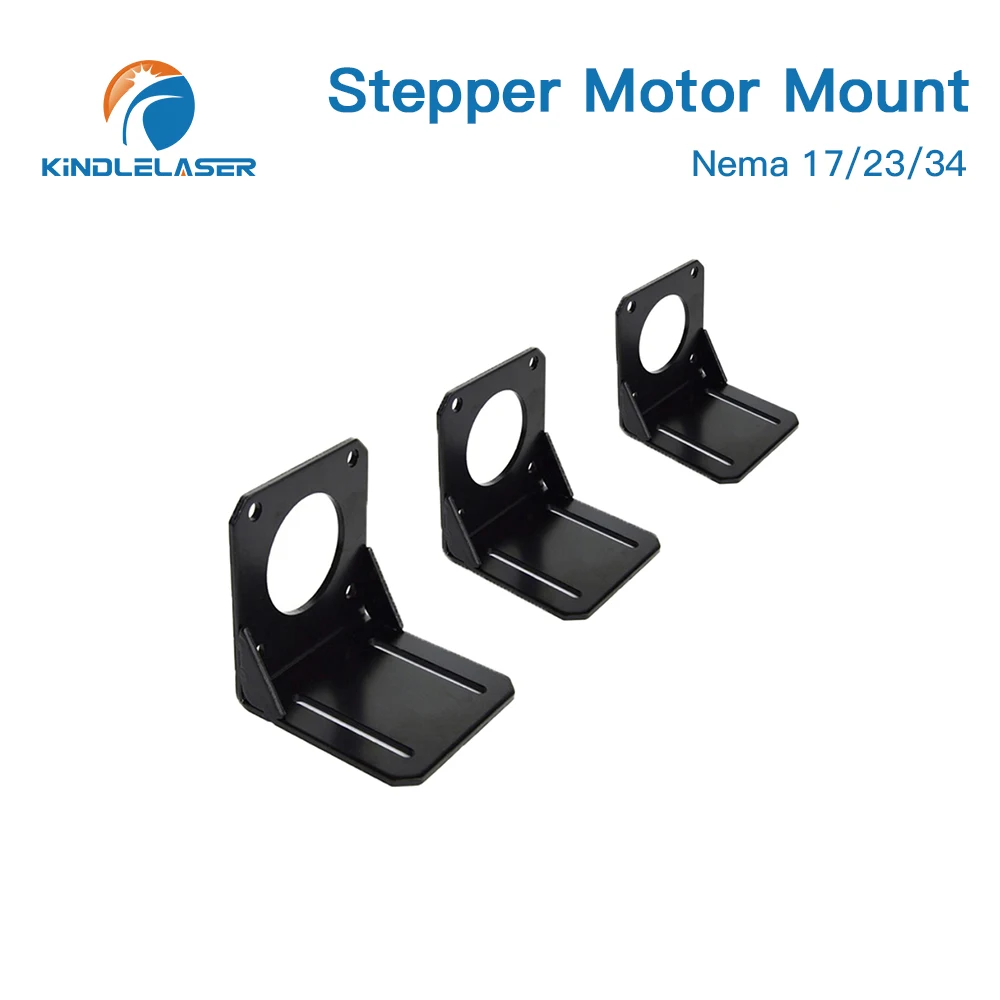 Kindlelaser Motor Base For NEMA17 NEMA23 NEMA34 Stepper Motor Aluminum Fixed Seat Fastener mounting Bracket Support
