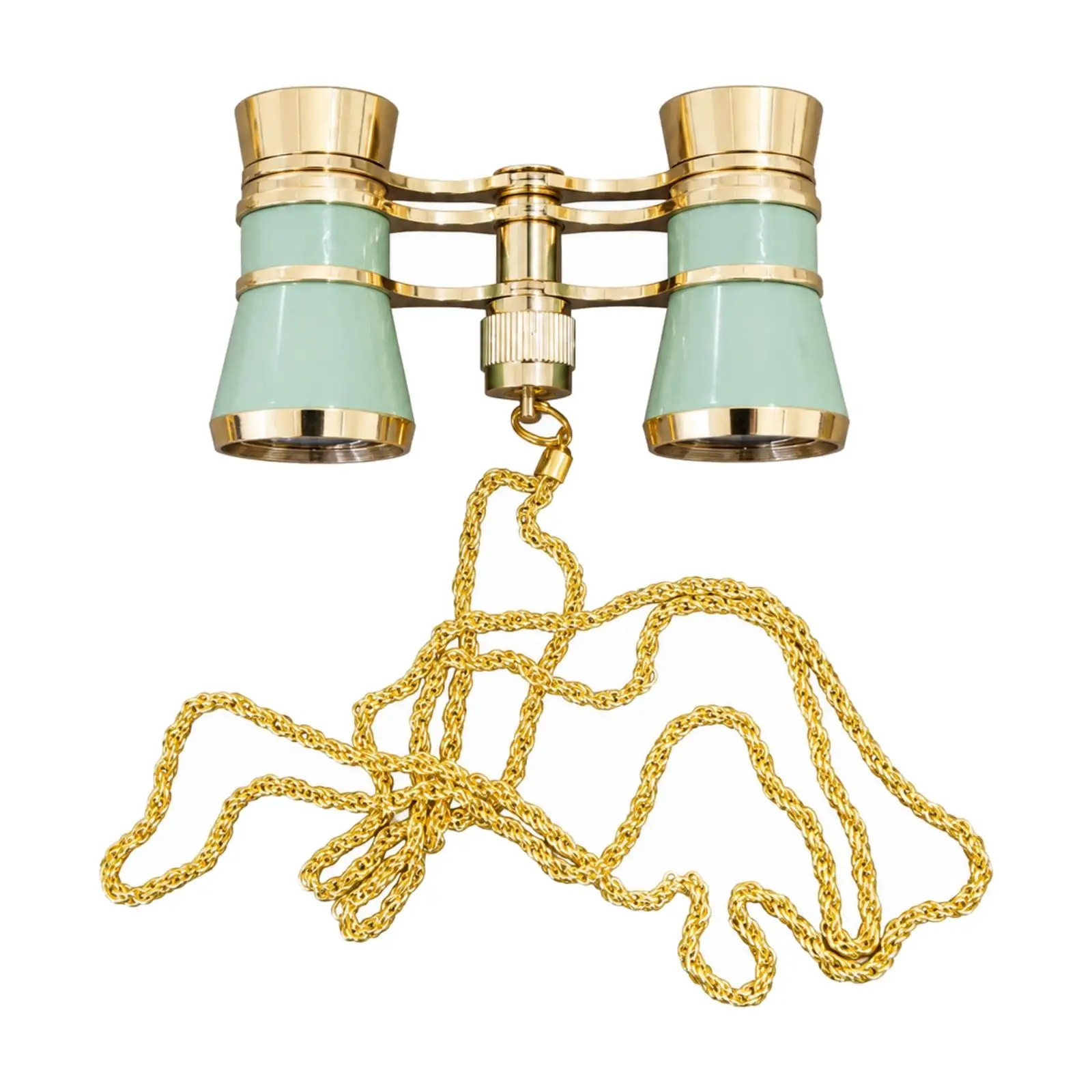 Folding Opera Glasses with Chain Strap Elegant Mini Field Glasses with Chain
