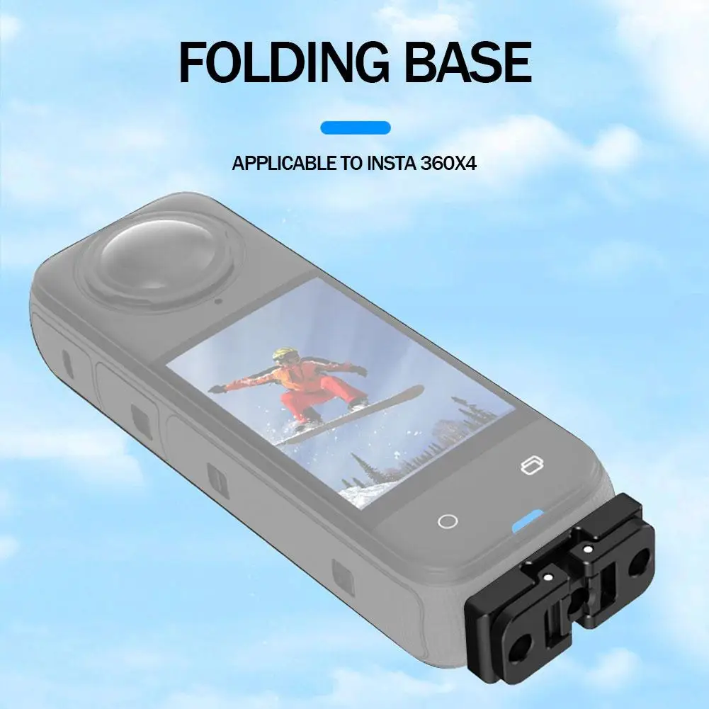 Совместим с экшн-камерой Insta360x4/x3 быстросъемный адаптер интерфейсные аксессуары базовое крепление совместимый складной камерой C4K0