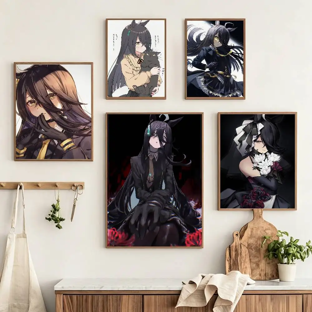 M-Manhattan Cafe Umamusume Customizable HD Self Adhesive Waterproof Wall Art Poster