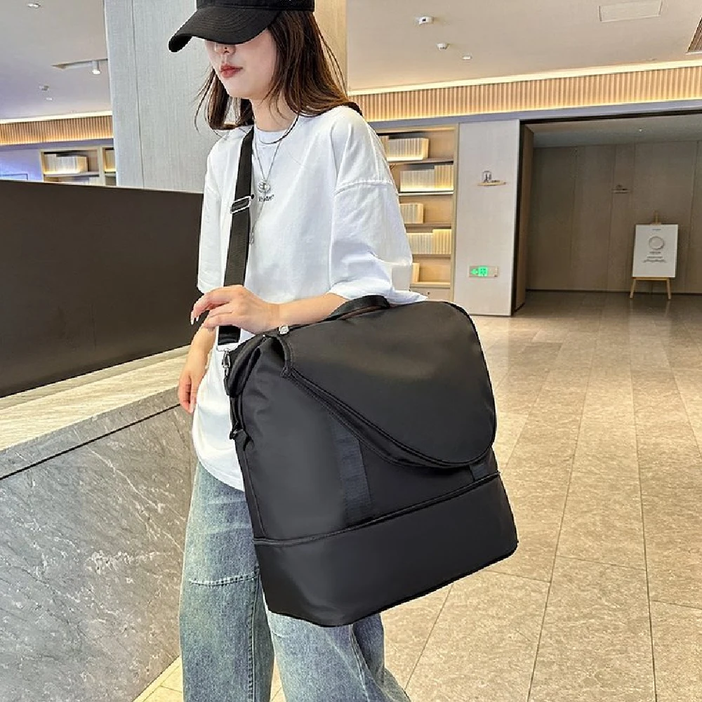 

Спортивная сумка для тенниса для женщин (1 шт.) - вместительная сумка для тенниса с отделением для 2 ракеток, отсеком для обуви и водонепроницаемым карманом, легкая спортивная сумка-даффл